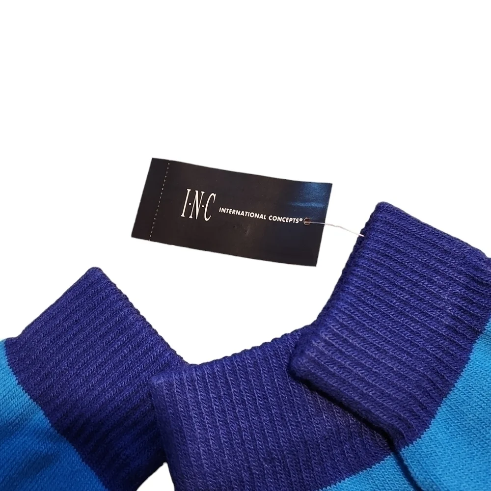 INC Women's Pair + 1 Blue Dark Blue and Green Gloves Set Gift Set NWT